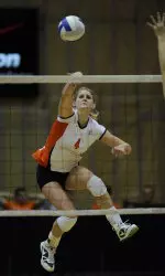 Colleen Ward led Illinois with 17 kills vs. Michigan.