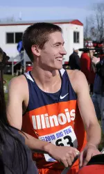 Junior Jim Riddle earned All-Midwest Region honors with a 17th place finish.