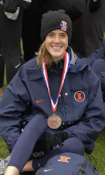 Sophomore Stephanie Morgan earned All-Region honors for the second time, finishing 20th overall and leading the Illini.