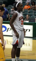 Alexis Burke scored 18 points in Illinois' 21-point win over Long Beach State