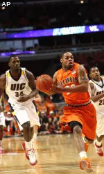 Demetri McCamey had 16 points in Saturday's game.