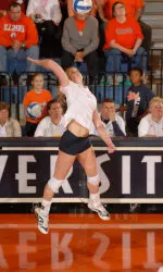 Colleen Ward had 17 kills and two blocks in the victory over Austin Peay.
