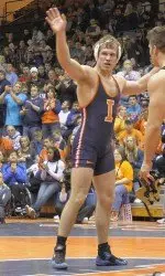 Top-seeded John Dergo advanced to the championship match at 184 with his win over Mike Pucillo.