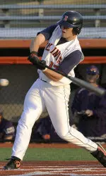 Illini first baseman Matt Dittman continued his strong start to the season by going 3-for-4 against West Virginia.
