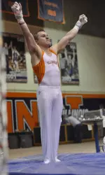 Senior Tyler Williamson earned All-America honors with a second-place finish on rings.