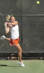Senior Megan Fudge clinched the 4-3 win for the Illini Saturday afternoon.