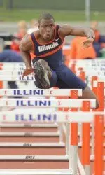 Sophomore Andrew Riley won the 110m hurdles title at the Drake Relays on Saturday with a time of 13.72.