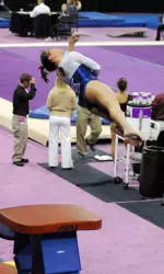 Junior Allison Buckley wrapped up the Illinois women's gymnastics season at the NCAA Championships individual event finals on Saturday.