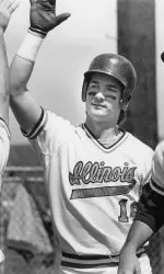 Darrin Fletcher was arguably the best left-handed hitter in Illinois history, holding the career and single-season batting average records.