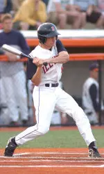 Shortstop Josh Parr stayed hot, knocking an RBI triple in the eighth of Illinois' 8-2 loss to Purdue.