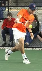 Junior Johnny Hamui defeated Chris Freeman, 6-4, 6-2.