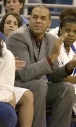 Michael Peck on the sidelines during his time at Florida. (photo courtesy University of Florida)