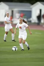 Senior Jordan Hilbrands notched her first goal of the season in the 33rd minute.