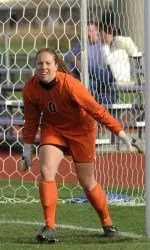 Alexandra Kapicka earned the shutout in net in her first start of the season.