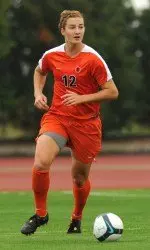 Senior Krystin Miller recorded her first point of the season against Yale.