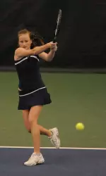 Junior Amy Allin recorded her team-best 10th win of the season.