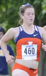 Michelle Stratton placed third for the Illini with a time of 19:36 at the Illini Open.