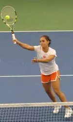 Redshirt senior Marisa Lambropoulos was one of two Illini to fall in the round of 16 at the USTA/ITA Midwest Regional.