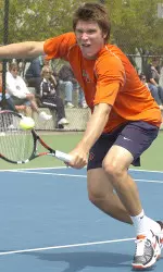 Former Illini Ryan Rowe reached the final round of qualifying at the JSM Challenger on Sunday.