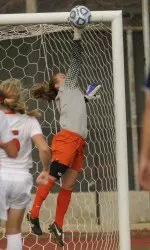 Junior goalkeeper Steph Panozzo stopped seven shots in net, tying a personal-best.