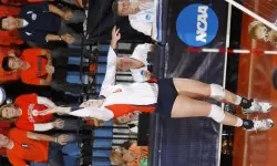 Senior Michelle Bartsch hit .455 and led the Illini with 11 kills in the NCAA opening round victory.