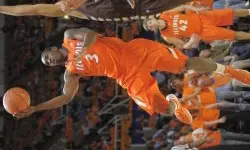 Brandon Paul came up big for the Illini down the stretch. (photo by Mark Jones)