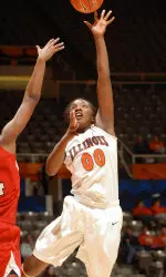 Karisma Penn had 21 points, 7 rebunds and 5 assists against the Hoosiers.