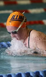 Redshirt freshman Erica Lynn was one of two Illini to earn second swims on the day.