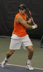 Senior Johnny Hamui picked up a win at No. 2 singles and helped defeat the No. 2 doubles team in the country.
