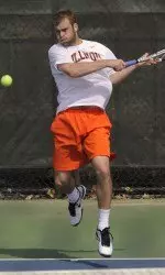 No. 11 junior Dennis Nevolo snapped No. 1 Rhyne Williams' 11-match winning streak with a three-set win.