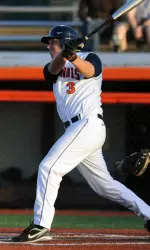 Third baseman Brandon Hohl was one of three Illini who homered in Illinois' 15-14 defeat on Friday.