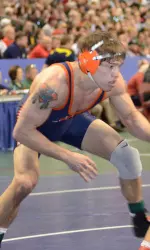 Jimmy Kennedy advanced to Saturday's consolation semifinals and could finish as high as third at the NCAA Championships.