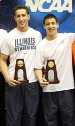 NCAA champions Daniel Ribeiro and Tyler Mizoguchi.
