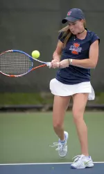 Junior Amy Allin won her 22nd match of the year in the Illini's 4-0 victory over Michigan State.