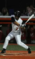 Right fielder Davis Hendrickson drove in two runs with a base hit up the middle in the eighth inning to give the Illini a 13-12 lead.