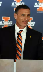 Mike Thomas was introduced as Illinois' new Director of Athletics on Wednesday.