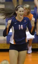 Liz McMahon had a career-best 20 kills to go along with seven blocks vs. Louisville.