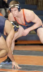 No. 16 Conrad Polz defeated No. 6 Cody Yohn of Minnesota with a 4-2 decision.