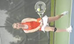 Sophomore Allison Falkin captured her fourth singles victory this spring to help the Illini to a 7-0 win over Winthrop.