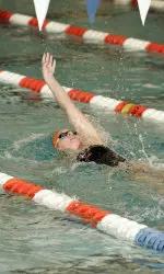 Sophomore Jessica Holz became the fifth-fastest Illini to ever swim the 200 back.