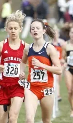 Courtney Yaeger led the Illini for the third consecutive meet, finishing 48th overall at the Pre-National meet.