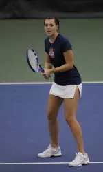 Rachael White advanced to the doubles championship match alongside Melissa Kopinski Sunday at the USTA/ITA Midwest Regional.