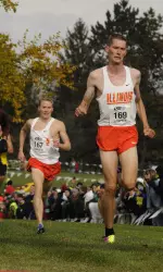 Jannis Toepfer led the Illini and earned second-team All-Big Ten honor after finishing ninth at the Big Ten Championships.