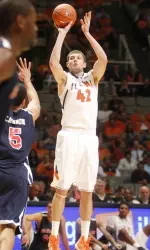 Tyler Griffey had a game-high 17 points.