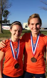 Alyssa Schneider and Courtney Yaeger earned All-Region honors after finishing 12th and 25th overall, respectively.