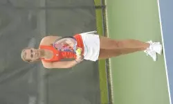 Junior Rachael White captured wins in both singles and doubles play on Sunday.