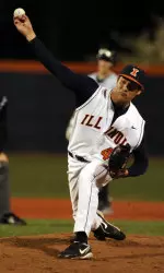 Sophomore pitcher Ronnie Muck struck out the only hitter he faced in Illinois' 13-3 loss to Gonzaga.