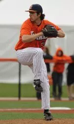 Sophomore Luke Joyce pitched 2 2/3 innings of scoreless relief to help Illinois to a 9-2 win over Lamar.