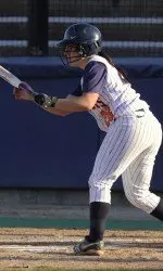 Senior third baseman Kelley Wedel finished with two hits and a run scored on the day.