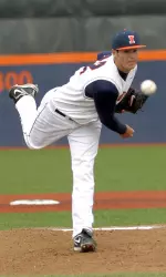 Starting pitcher Kevin Johnson tossed seven shutout innings as Illinois beat St. John's, 4-0.